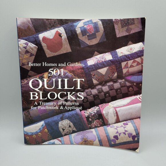 Better Homes & Gardens 501 Quilt Blocks Book Softcover Patchwork and Appliqué - Picture 1 of 8